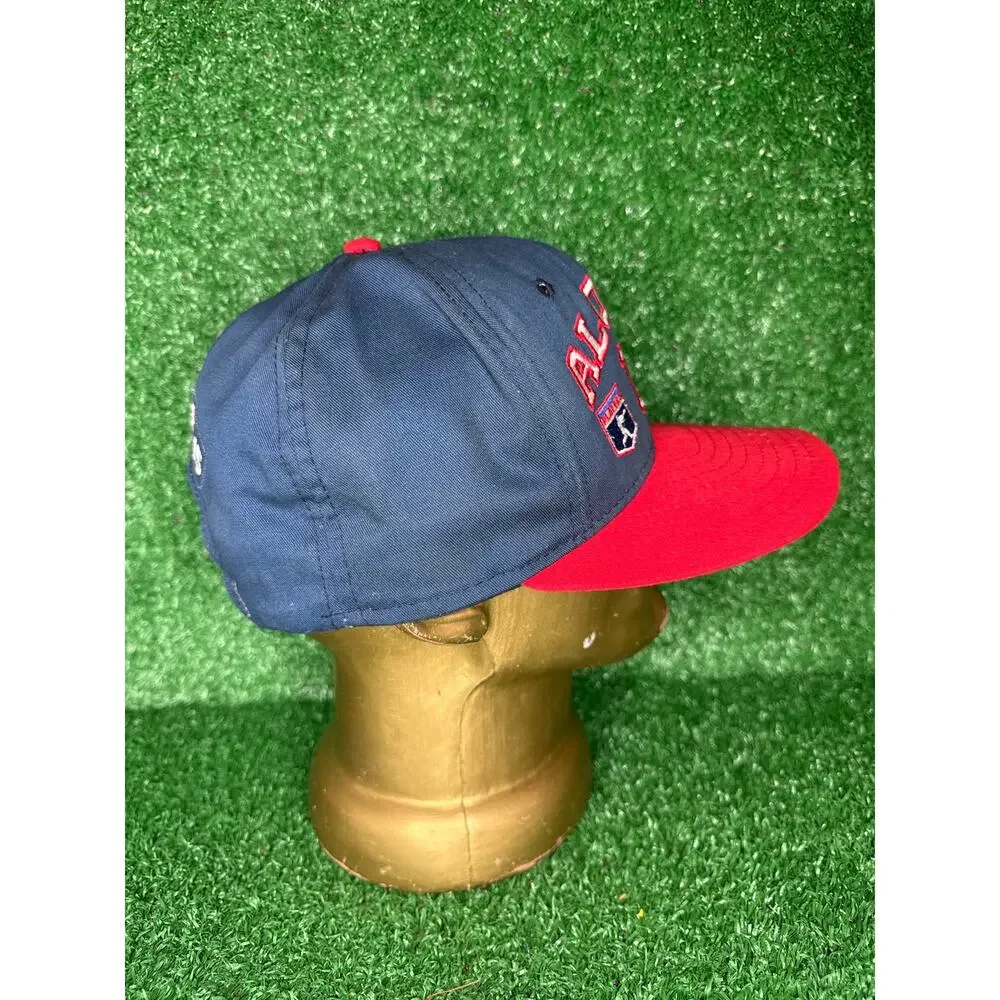 Vintage AJD Cleveland Indians Sandy Alomar Jr. MLB Snapback Baseball Hat Cap